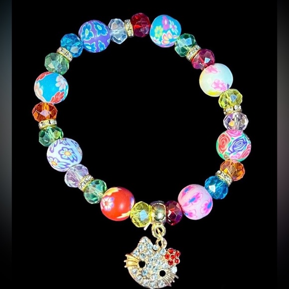 NIP Beaded Charm Bracelet - Picture 2 of 3